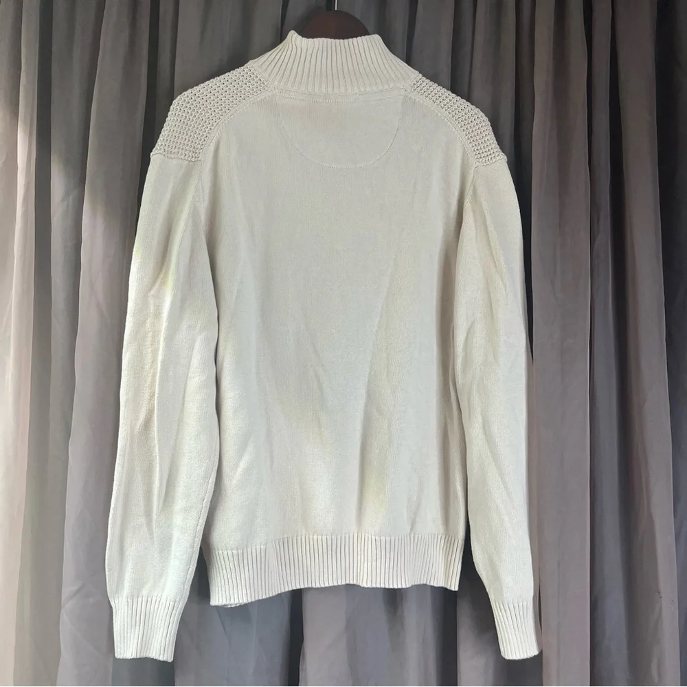 Weatherproof Men's Sweater in Cream